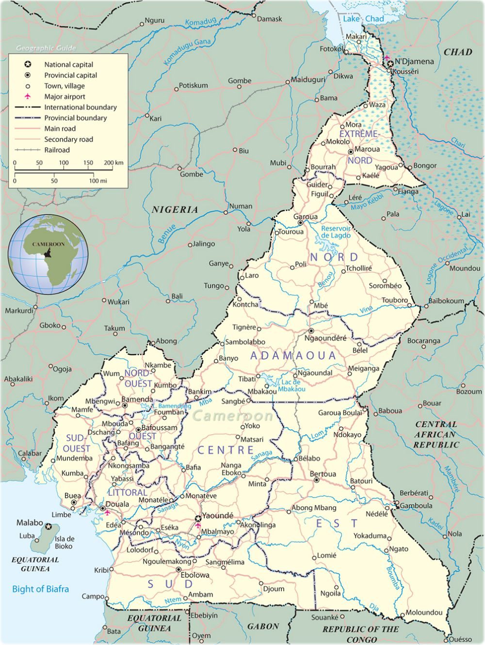[Update] Bản đồ đất nước Cameroon (Cameroon Map) phóng to năm 2022 26