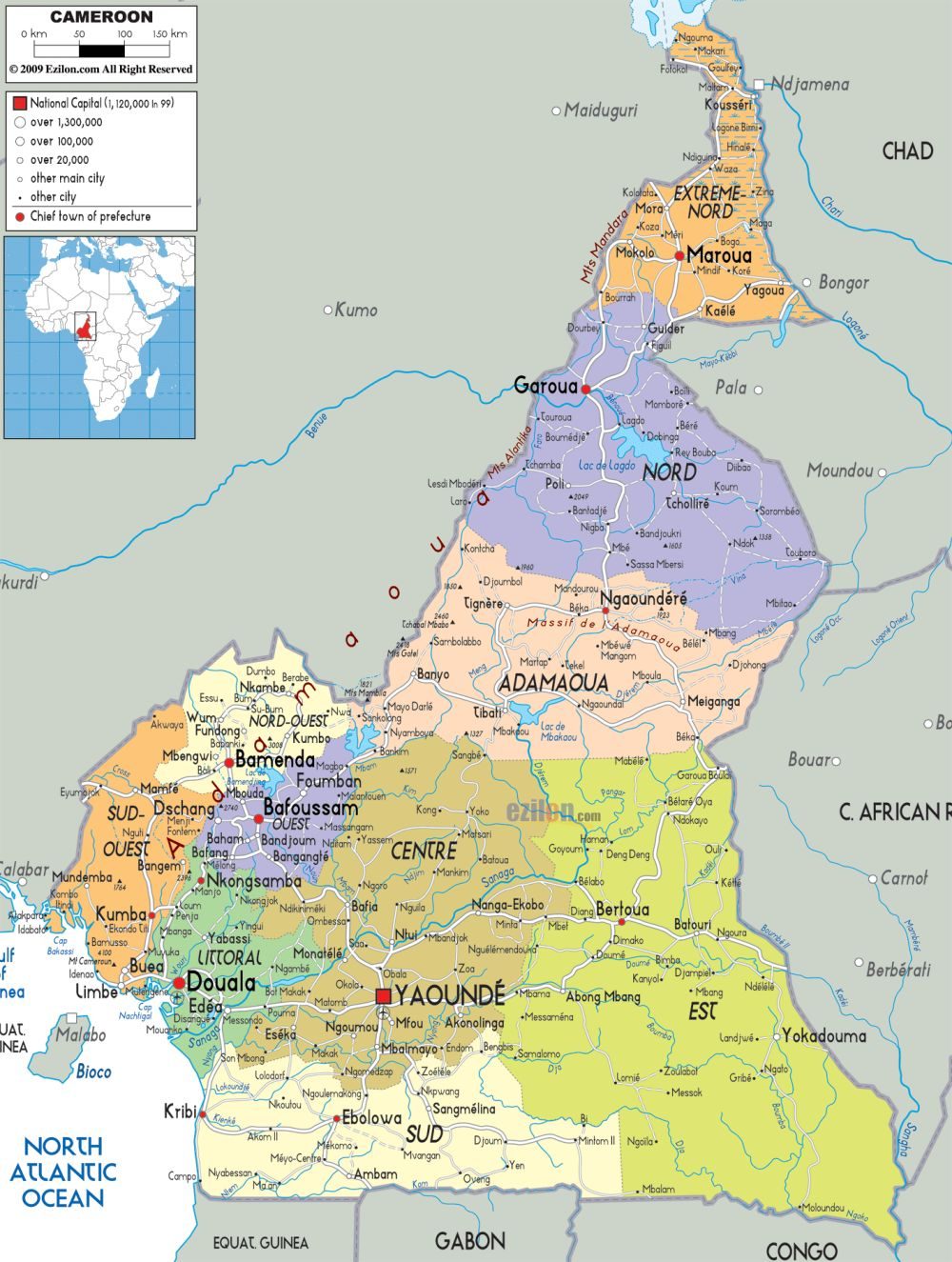 [Update] Bản đồ đất nước Cameroon (Cameroon Map) phóng to năm 2022 31