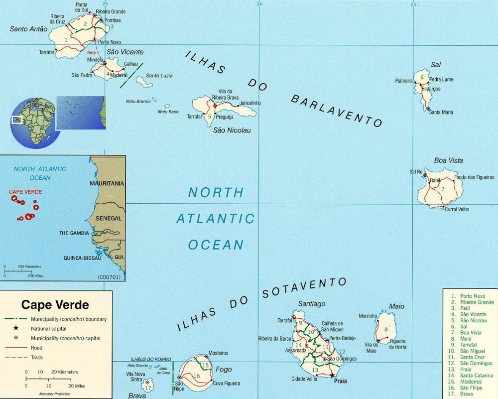 [Update] Bản đồ hành chính đất nước Cabo Verde (Cabo Verde Map) phóng to năm 2022 16
