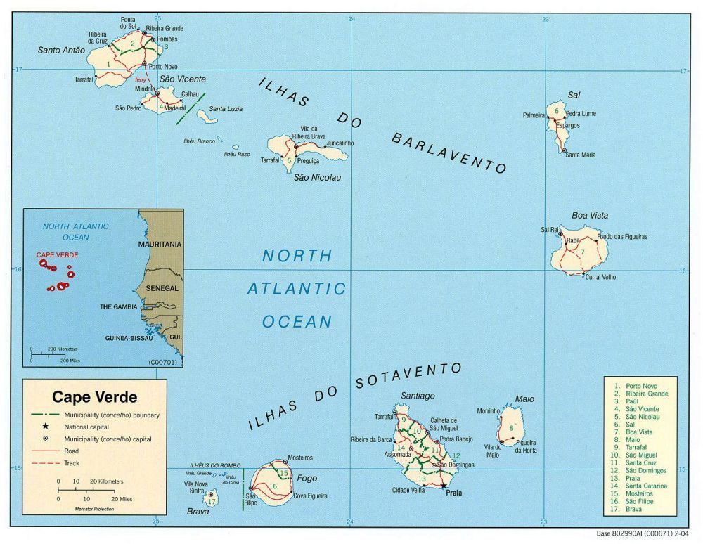 [Update] Bản đồ hành chính đất nước Cabo Verde (Cabo Verde Map) phóng to năm 2022 19
