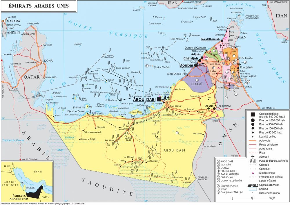 [Update] Bản đồ Tiểu Vương quốc Ả Rập Thống nhất (United Arab Emirates Map) năm 2022 24