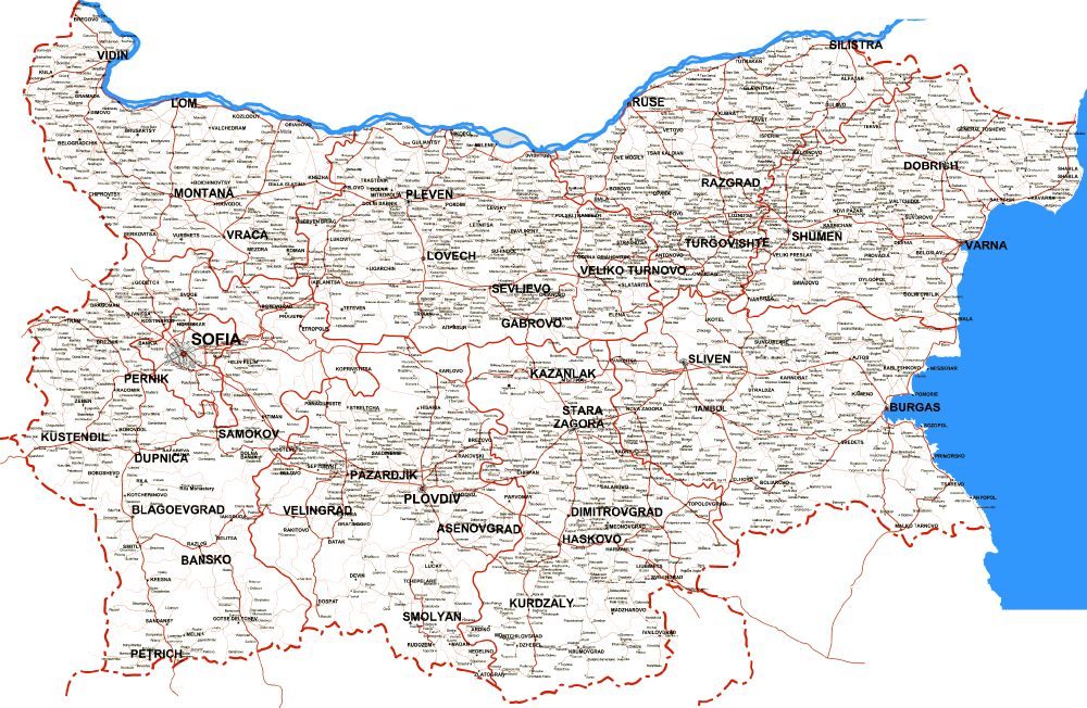 [Update] Bản đồ hành chính đất nước Bulgaria (Bulgaria Map) phóng to năm 2022 20