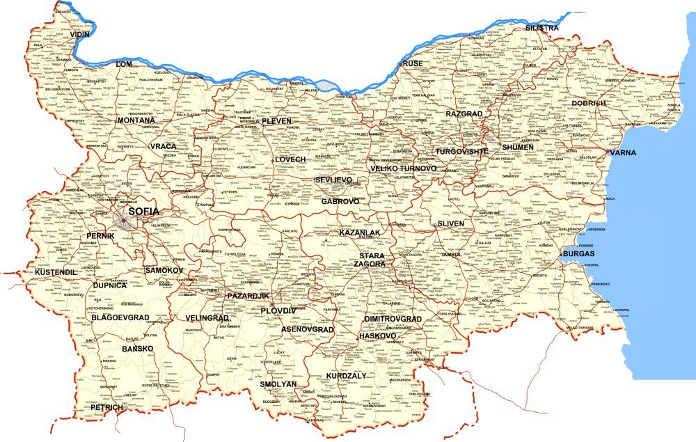 [Update] Bản đồ hành chính đất nước Bulgaria (Bulgaria Map) phóng to năm 2022 22