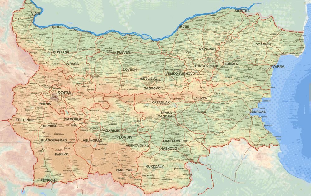 [Update] Bản đồ hành chính đất nước Bulgaria (Bulgaria Map) phóng to năm 2022 17