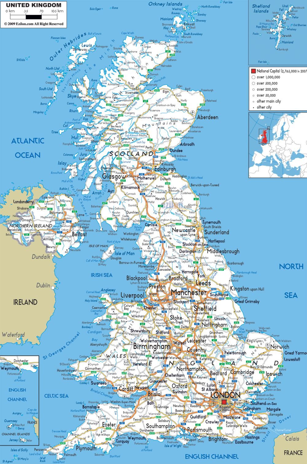 [Update] Bản đồ hành chính đất nước Vương quốc Anh và Bắc Ireland khổ lớn năm 2022 20