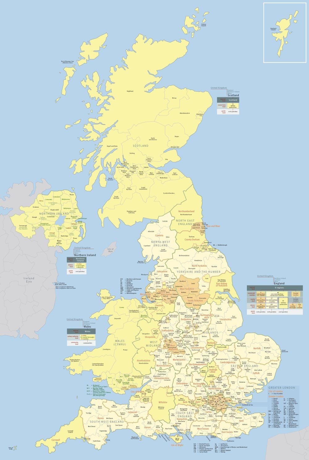 [Update] Bản đồ hành chính đất nước Vương quốc Anh và Bắc Ireland khổ lớn năm 2022 22