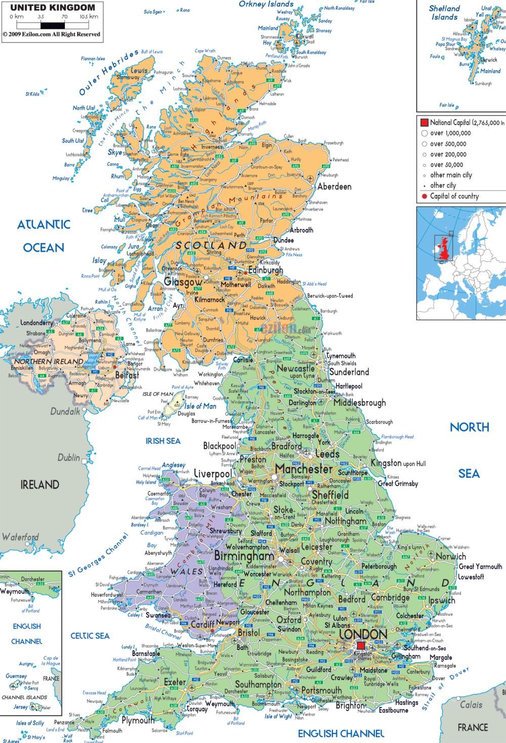[Update] Bản đồ hành chính đất nước Vương quốc Anh và Bắc Ireland khổ lớn năm 2022 26