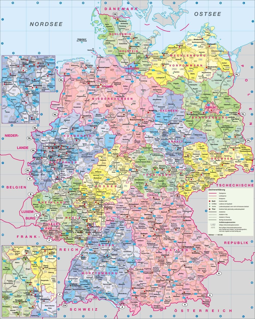 [Update] Bản đồ hành chính đất nước Đức (Germany Map) phóng to năm 2022 19