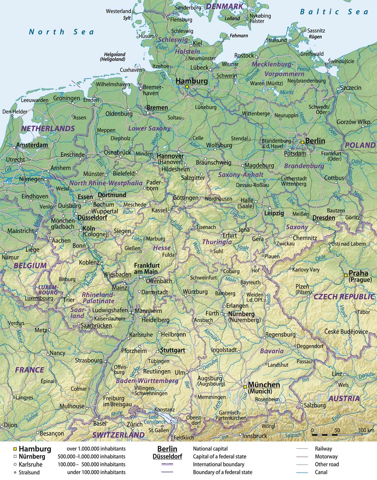 [Update] Bản đồ hành chính đất nước Đức (Germany Map) phóng to năm 2022 25