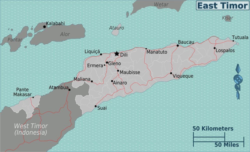 [Update] Bản đồ hành chính đất nước Đông Timor (Timor Leste Map) phóng to năm 2022 17