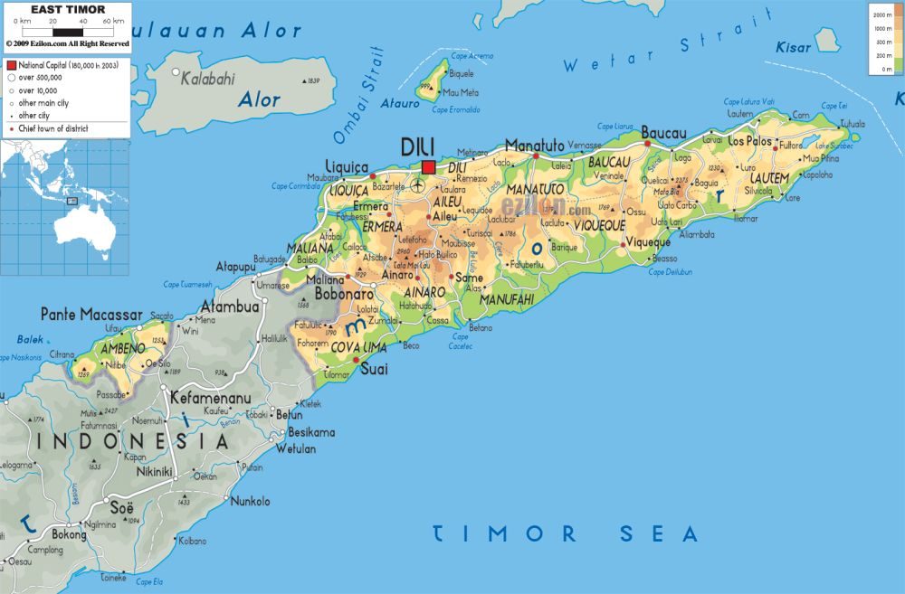 [Update] Bản đồ hành chính đất nước Đông Timor (Timor Leste Map) phóng to năm 2022 19