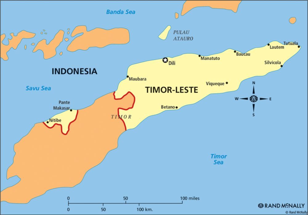 [Update] Bản đồ hành chính đất nước Đông Timor (Timor Leste Map) phóng to năm 2022 22