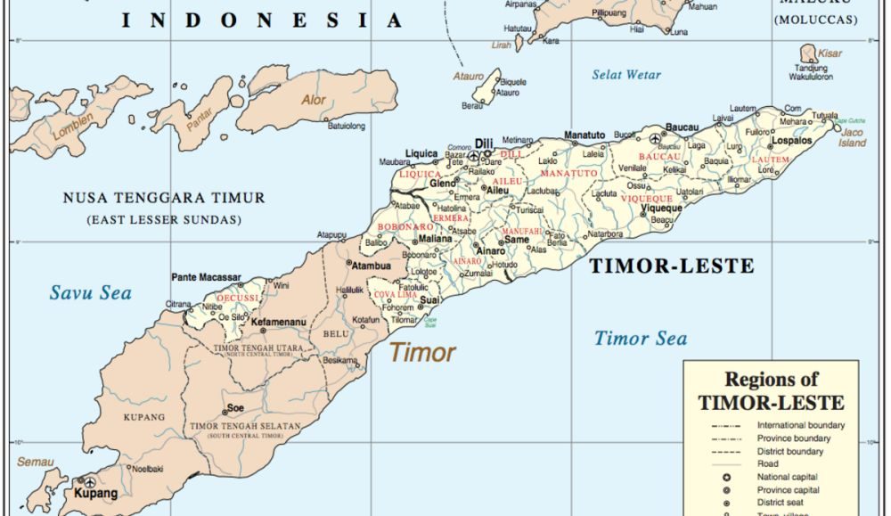[Update] Bản đồ hành chính đất nước Đông Timor (Timor Leste Map) phóng to năm 2022 21