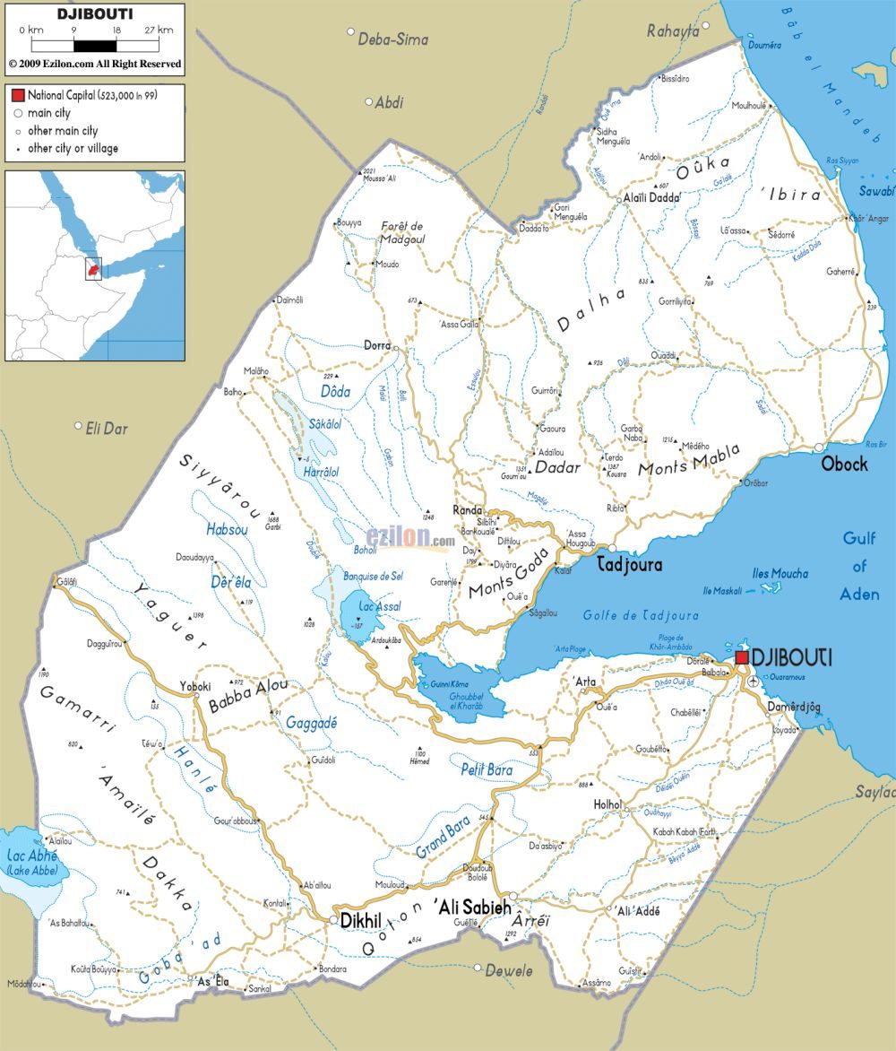 [Update] Bản đồ hành chính đất nước Djibouti (Djibouti Map) phóng to năm 2022 18