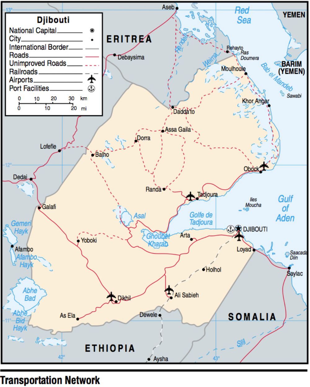 [Update] Bản đồ hành chính đất nước Djibouti (Djibouti Map) phóng to năm 2022 19