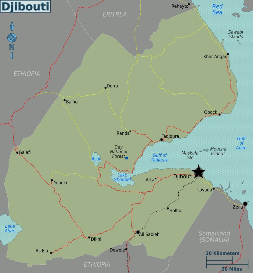[Update] Bản đồ hành chính đất nước Djibouti (Djibouti Map) phóng to năm 2022 17