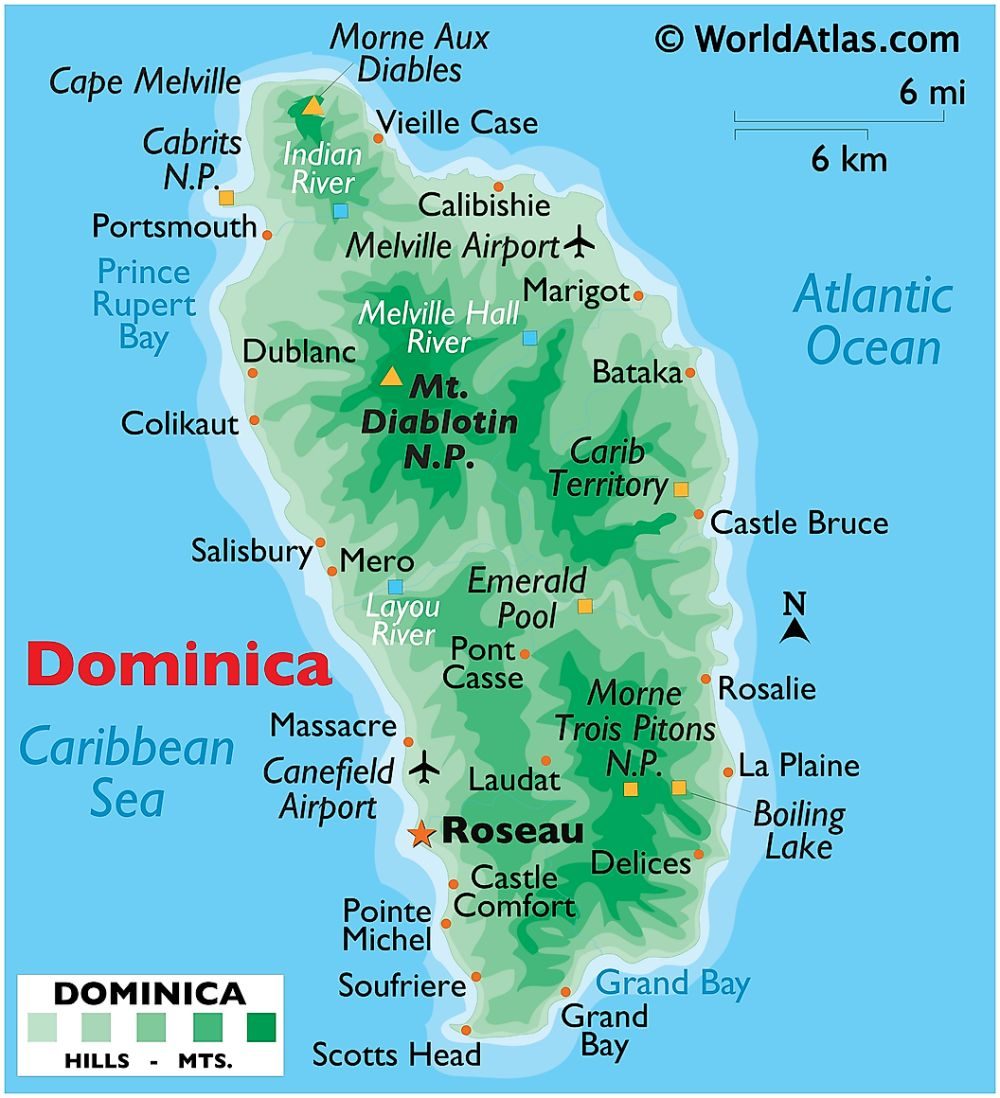[Update] Bản đồ hành chính đất nước Dominica (Dominica Map) phóng to năm 2022 20