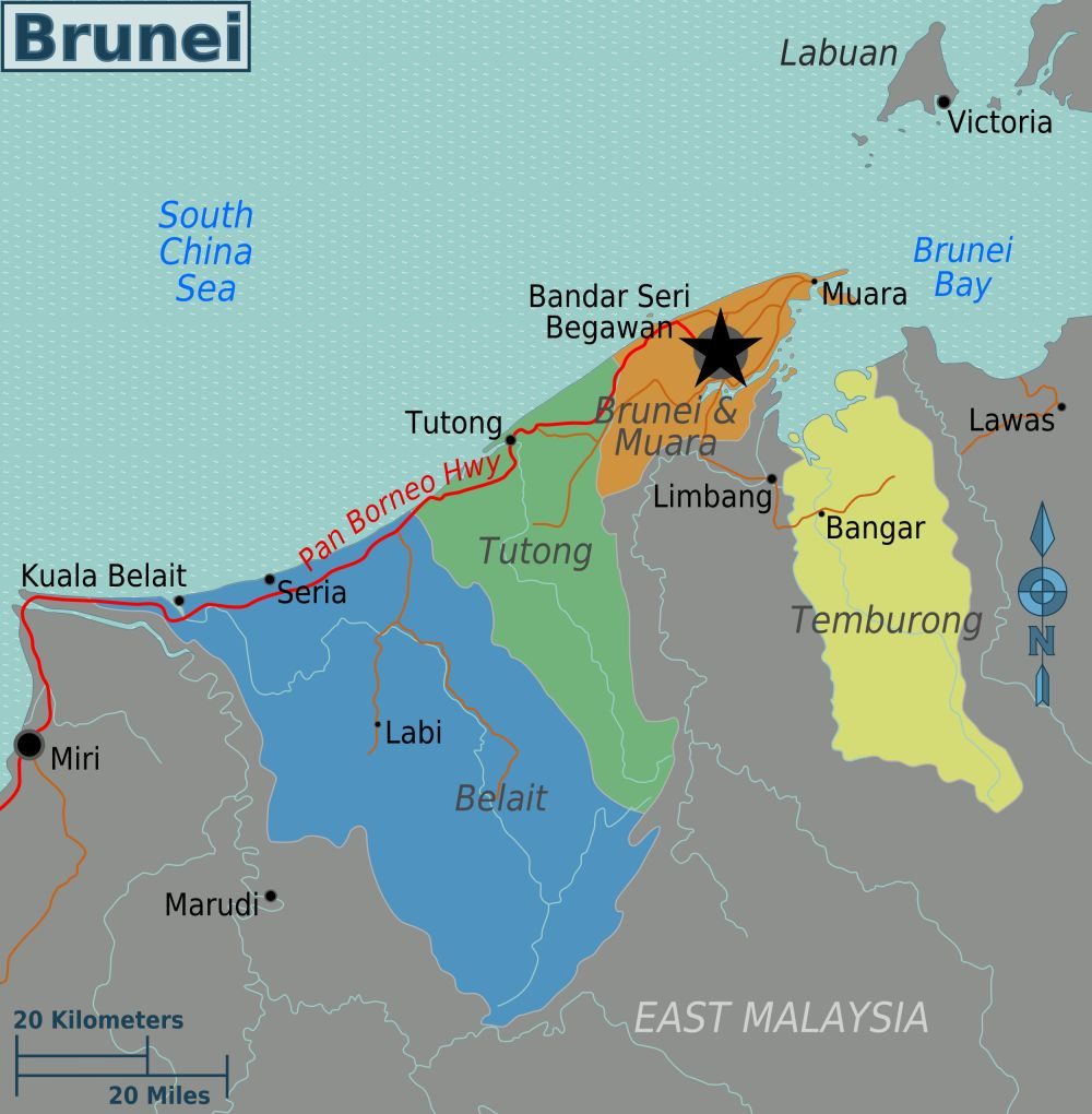 [Update] Bản đồ đất nước Brunei (Brunei Map) phóng to năm 2022 16