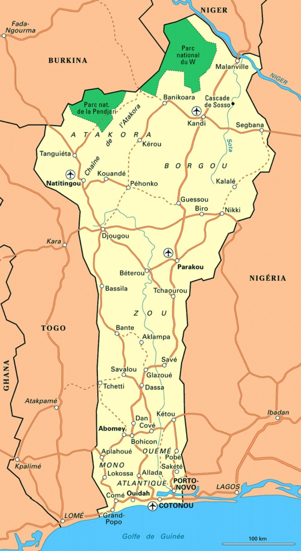 [Update] Bản đồ hành chính đất nước Benin (Benin Map) phóng to năm 2022 29