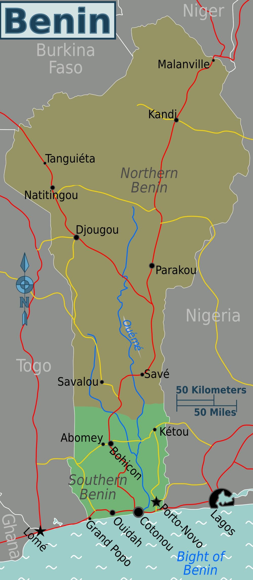 [Update] Bản đồ hành chính đất nước Benin (Benin Map) phóng to năm 2022 32