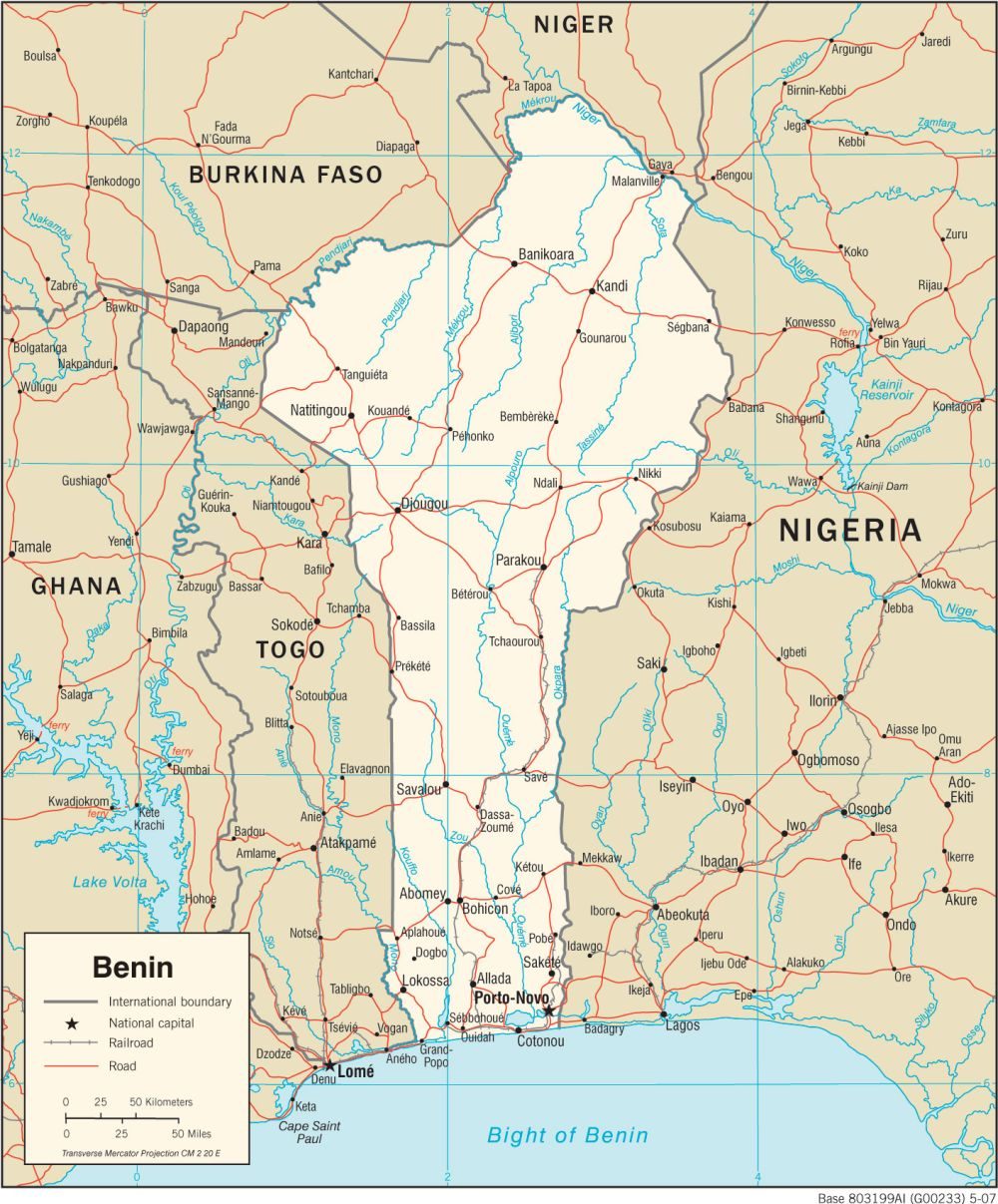 [Update] Bản đồ hành chính đất nước Benin (Benin Map) phóng to năm 2022 31