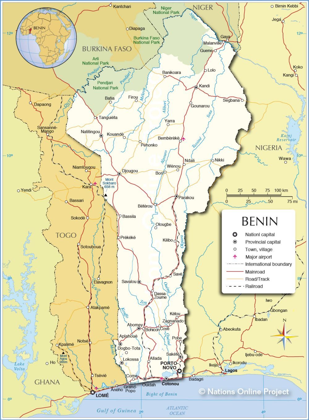 [Update] Bản đồ hành chính đất nước Benin (Benin Map) phóng to năm 2022 26