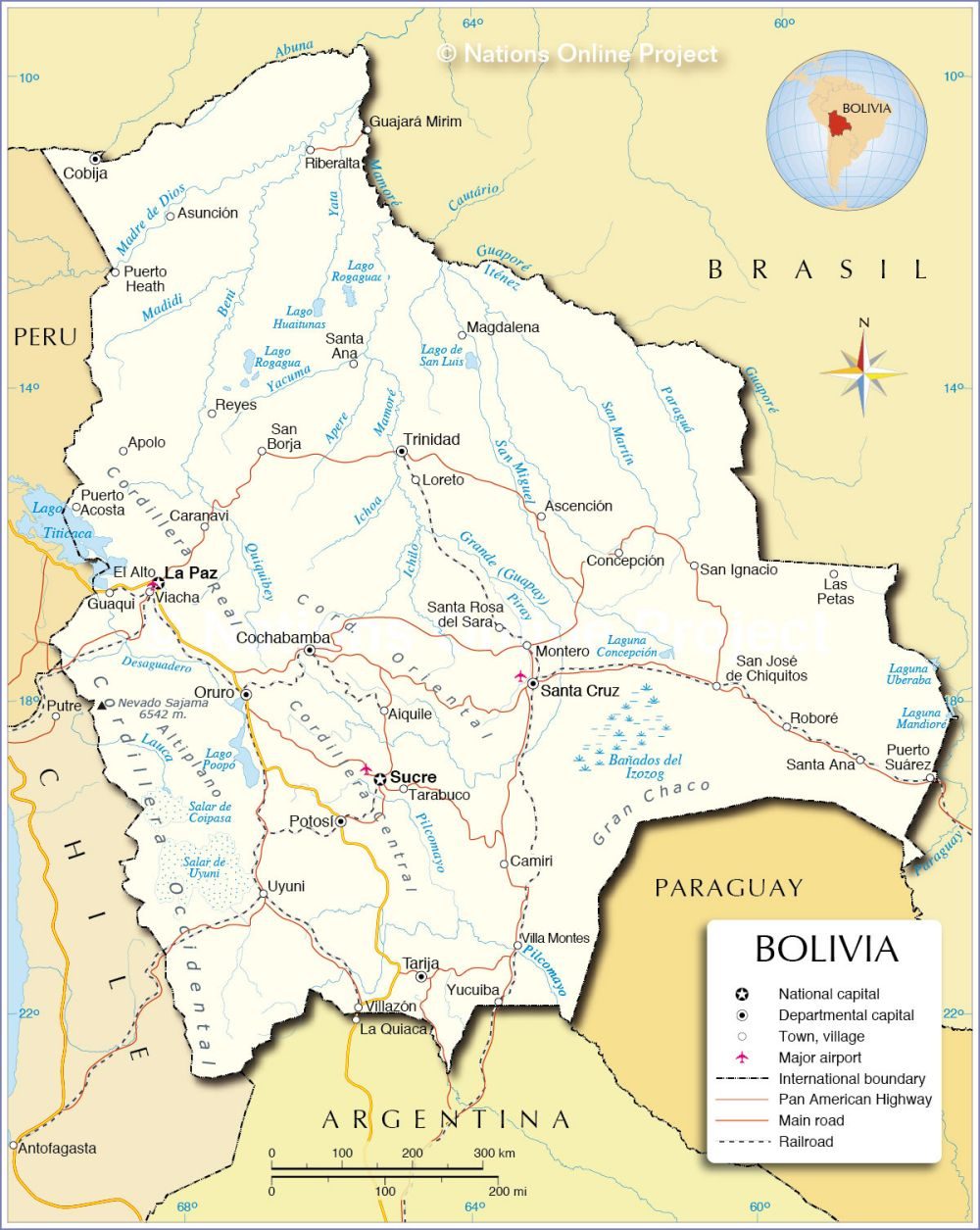 [Update] Bản đồ hành chính đất nước Bolivia (Bolivia Map) phóng to năm 2022 22