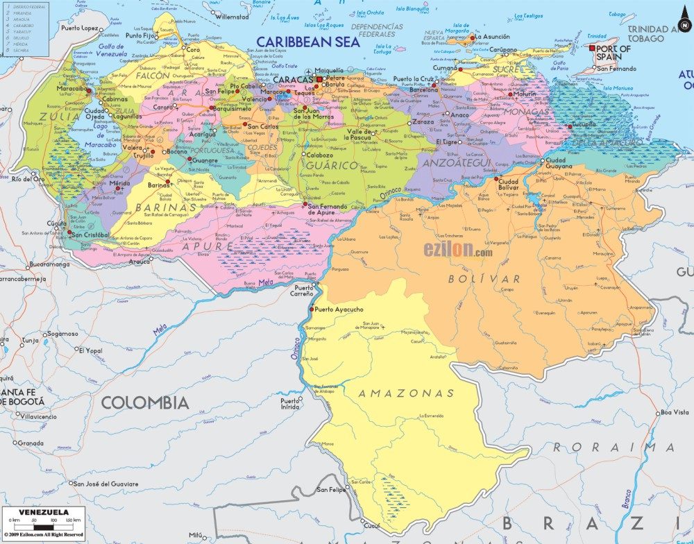 [Update] Bản đồ hành chính đất nước Venezuela (Venezuela Map) phóng to năm 2022 29