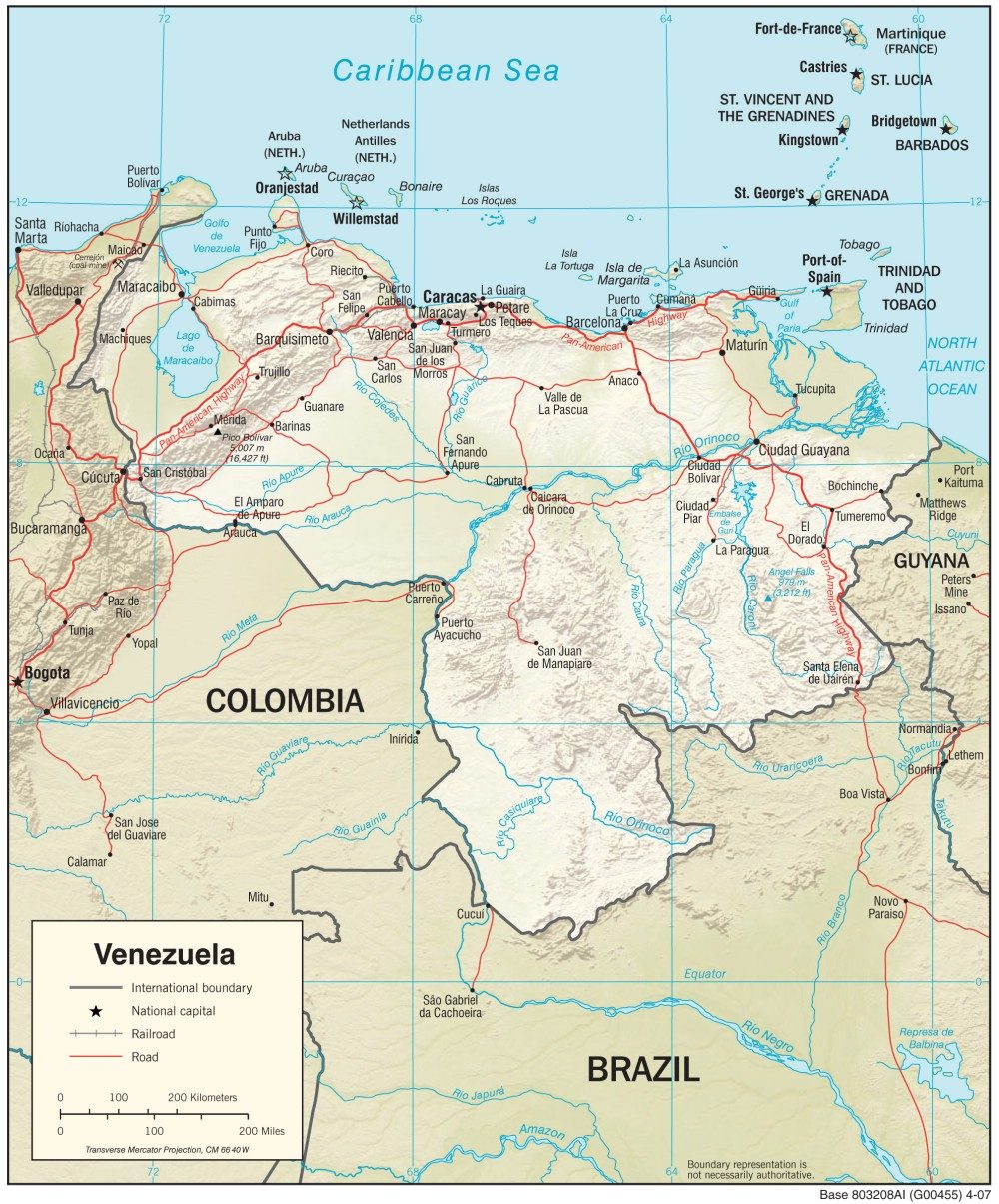 [Update] Bản đồ hành chính đất nước Venezuela (Venezuela Map) phóng to năm 2022 35