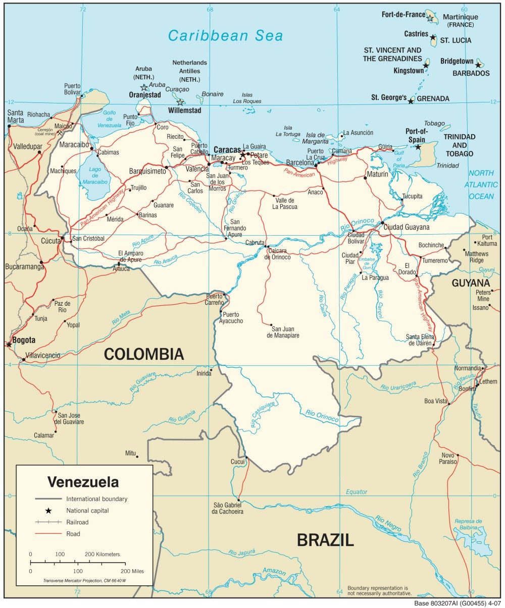[Update] Bản đồ hành chính đất nước Venezuela (Venezuela Map) phóng to năm 2022 38