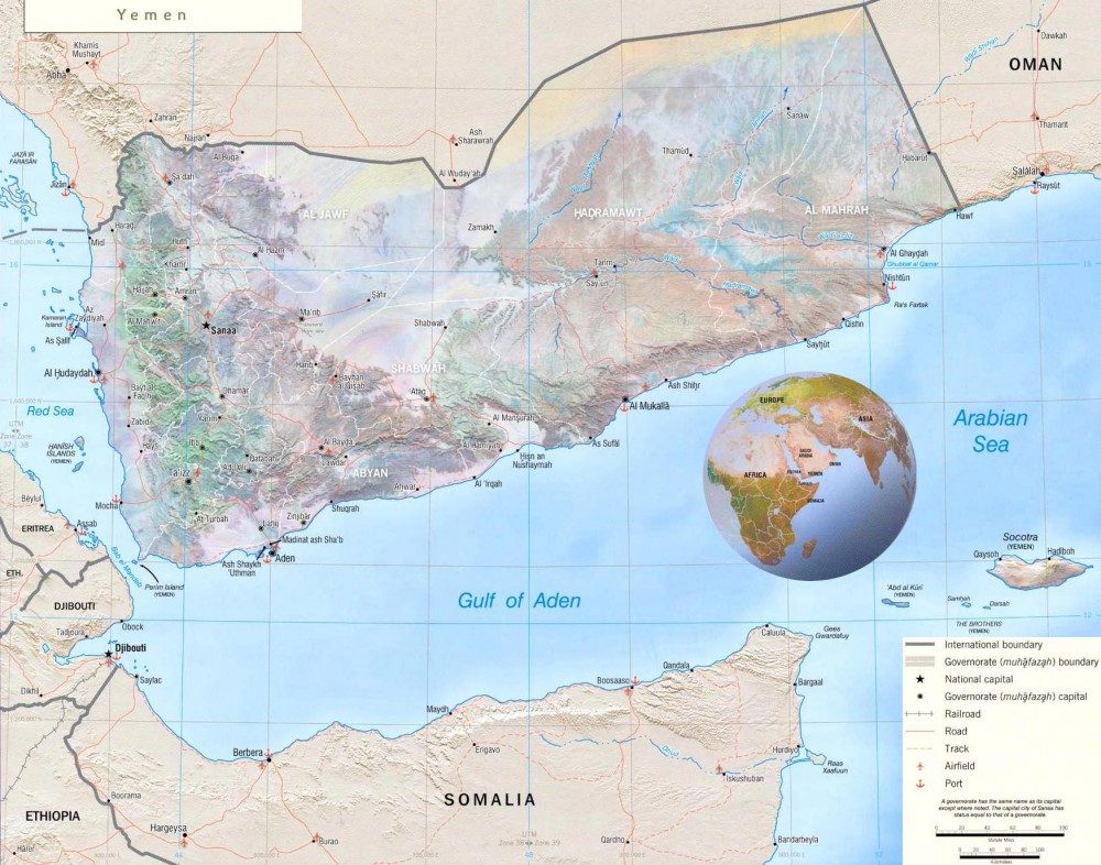 [Update] Bản đồ hành chính đất nước Yemen (Yemen Map) phóng to năm 2022 21