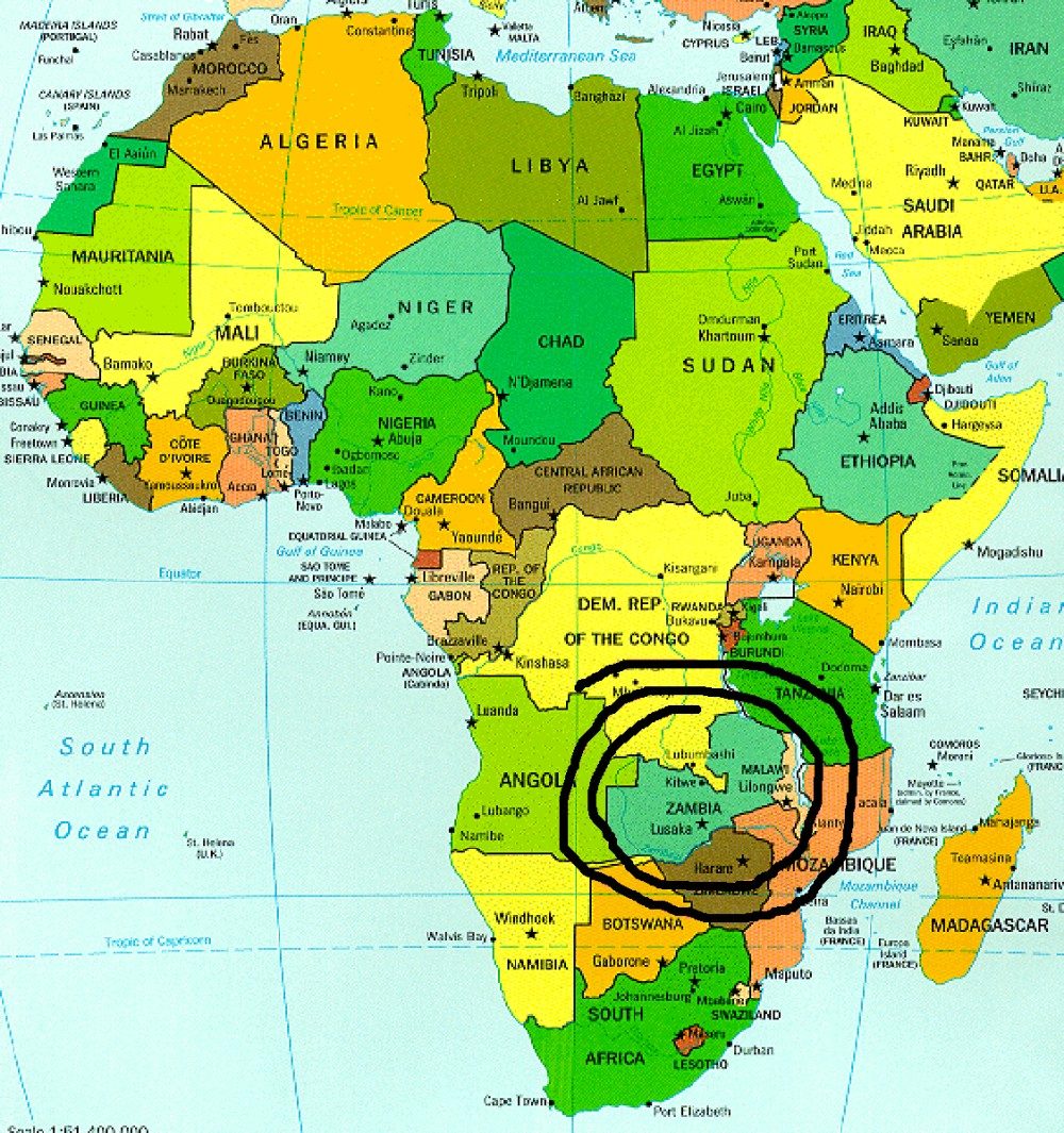 [Update] Bản đồ hành chính đất nước Zambia (Zambia Map) phóng to năm 2022 24