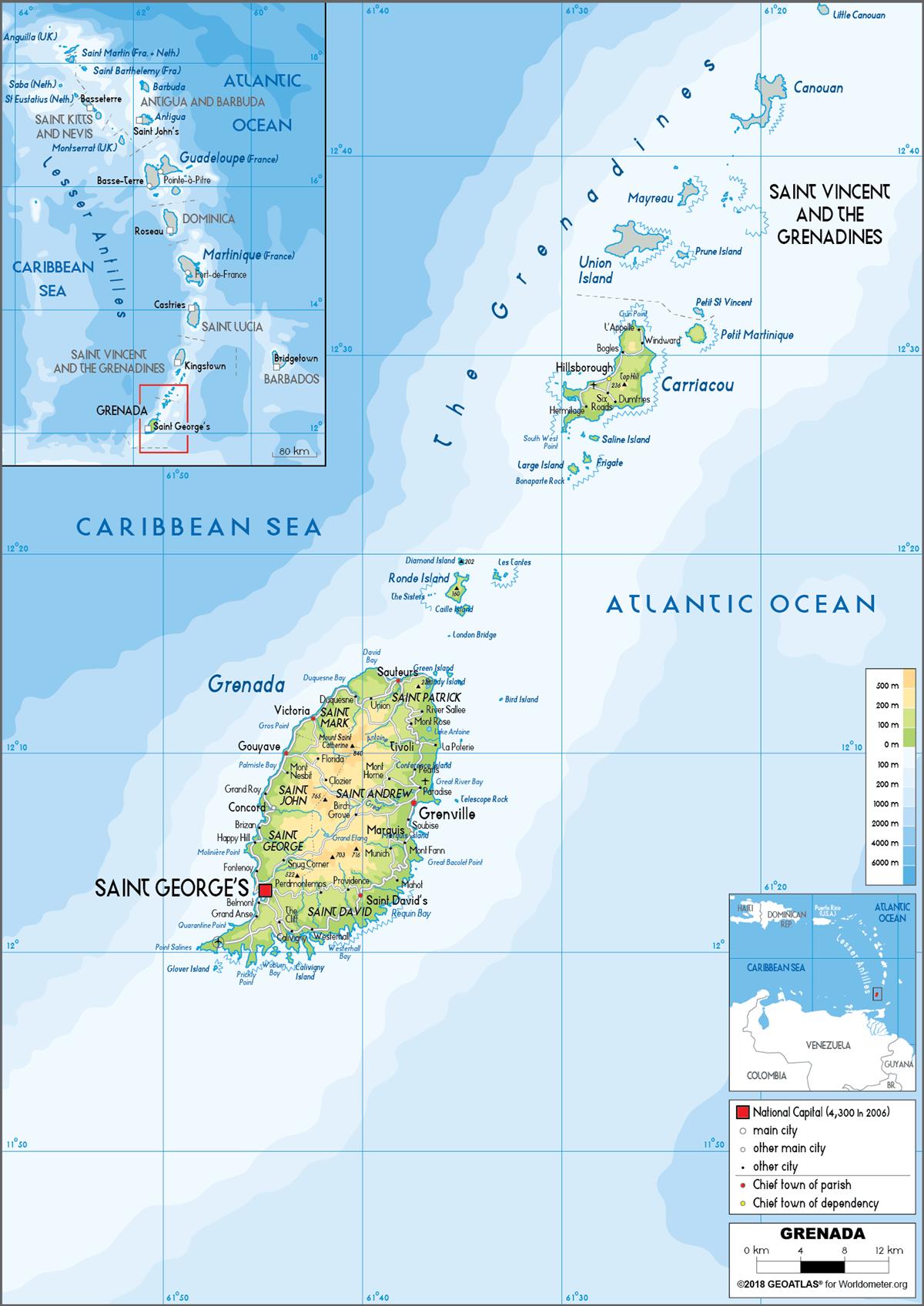 [Update] Bản đồ hành chính đất nước Grenada (Grenada Map) phóng to năm 2022 19