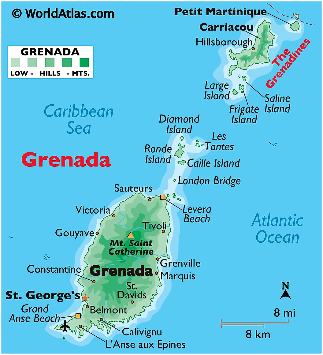 [Update] Bản đồ hành chính đất nước Grenada (Grenada Map) phóng to năm 2022 16