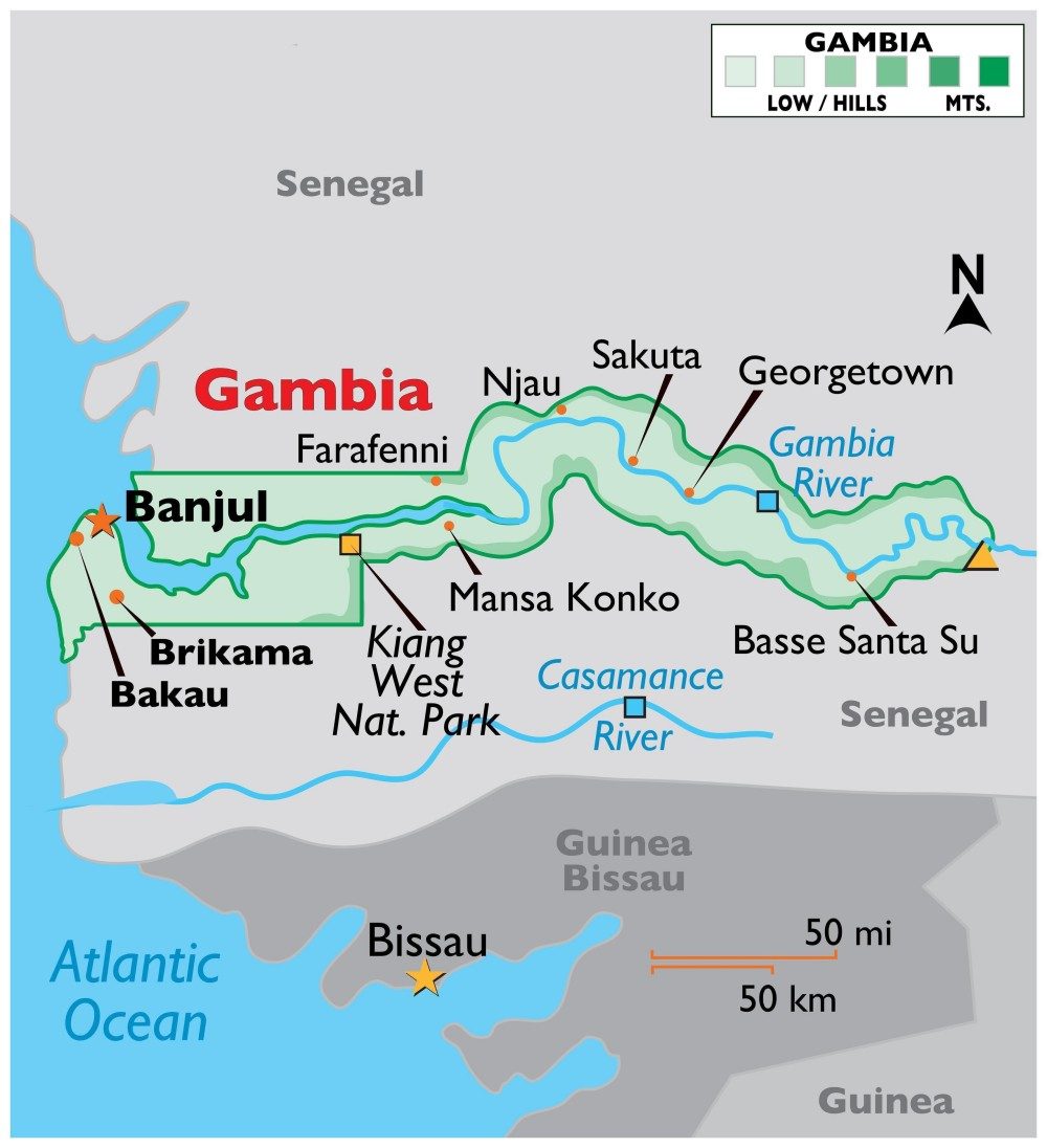 [Update] Bản đồ hành chính đất nước Gambia (Gambia Map) phóng to năm 2022 18