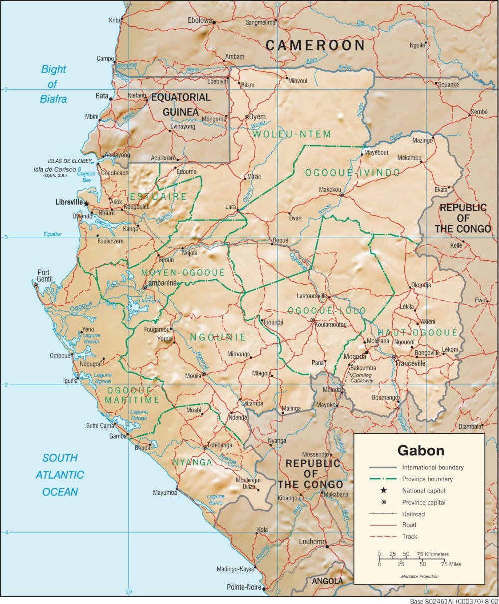 [Update] Bản đồ hành chính đất nước Gabon (Gabon Map) phóng to năm 2022 19
