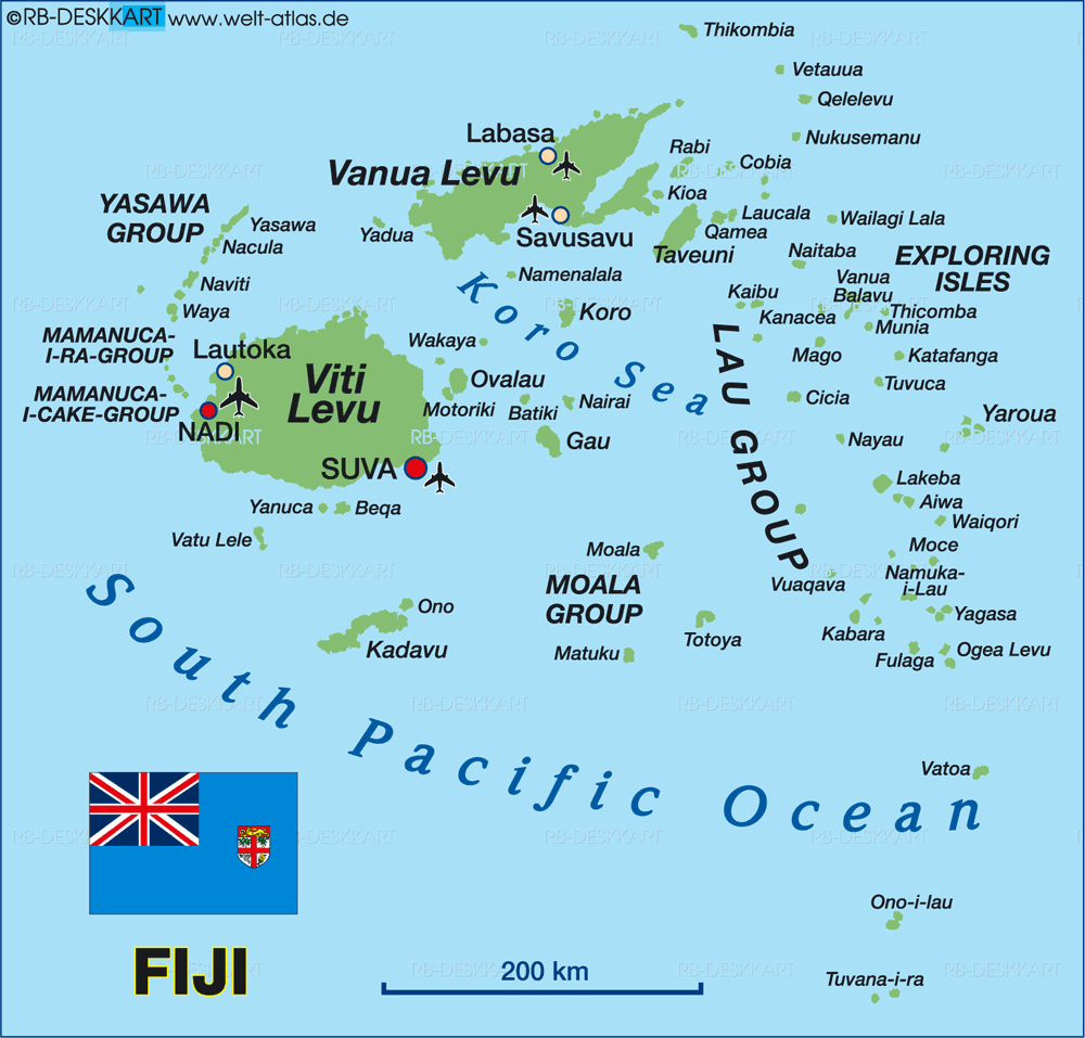 [Update] Bản đồ hành chính đất nước Fiji (Fiji Map) phóng to năm 2022 10