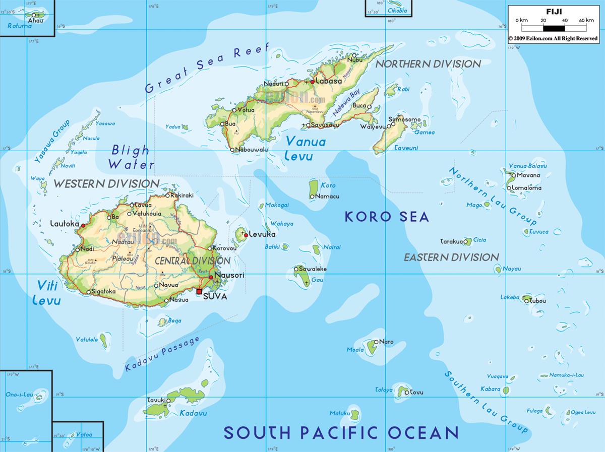 [Update] Bản đồ hành chính đất nước Fiji (Fiji Map) phóng to năm 2022 12