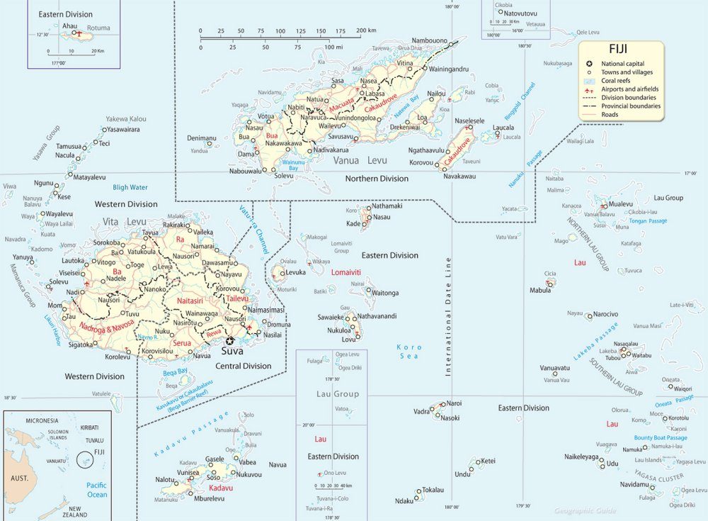[Update] Bản đồ hành chính đất nước Fiji (Fiji Map) phóng to năm 2022 11