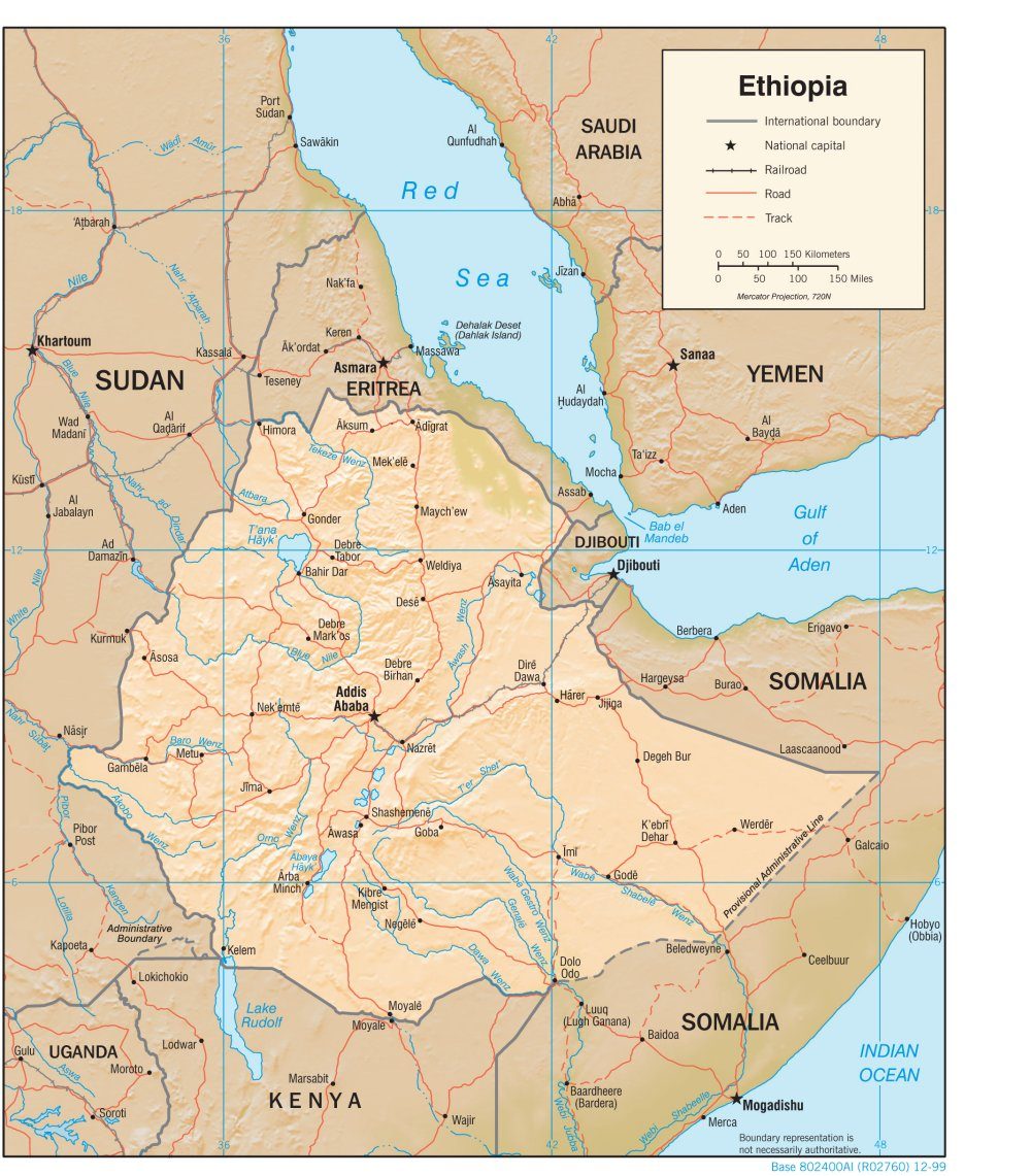 [Update] Bản đồ hành chính đất nước Ethiopia (Ethiopia Map) phóng to năm 2022 19