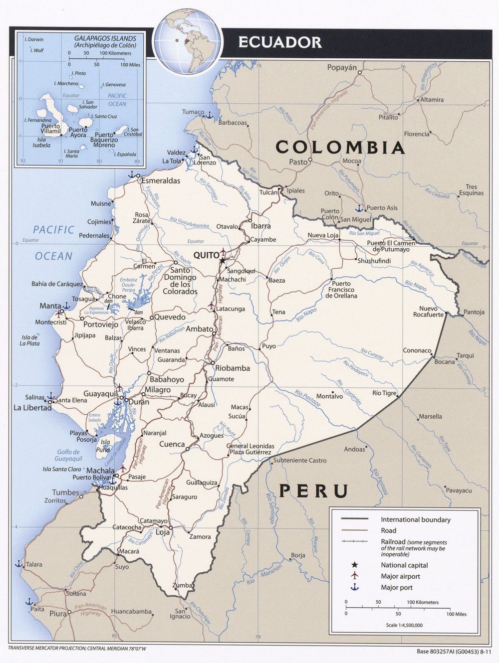 [Update] Bản đồ hành chính đất nước Ecuador (Ecuador Map) phóng to năm 2022 23