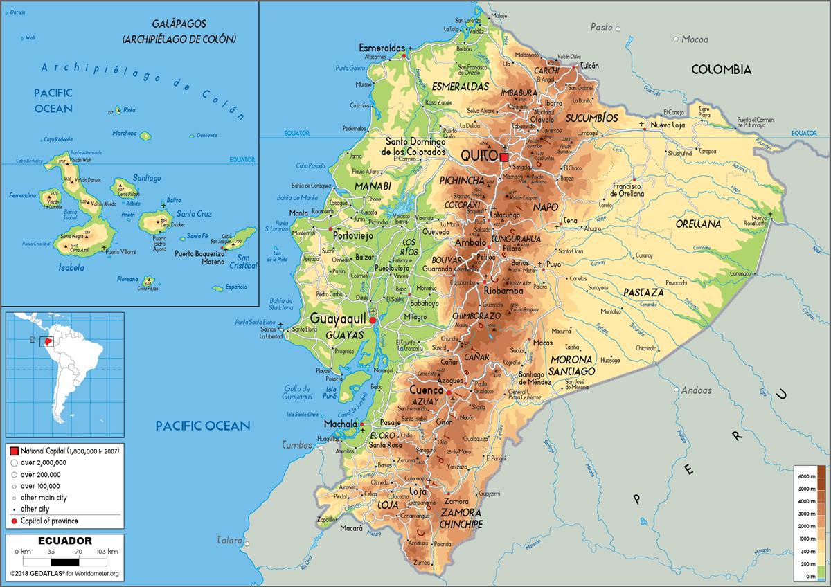 [Update] Bản đồ hành chính đất nước Ecuador (Ecuador Map) phóng to năm 2022 21