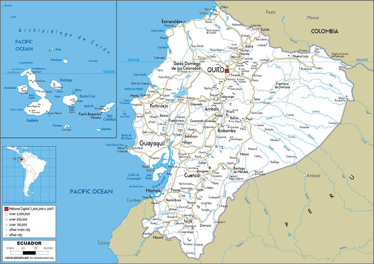 [Update] Bản đồ hành chính đất nước Ecuador (Ecuador Map) phóng to năm 2022 19