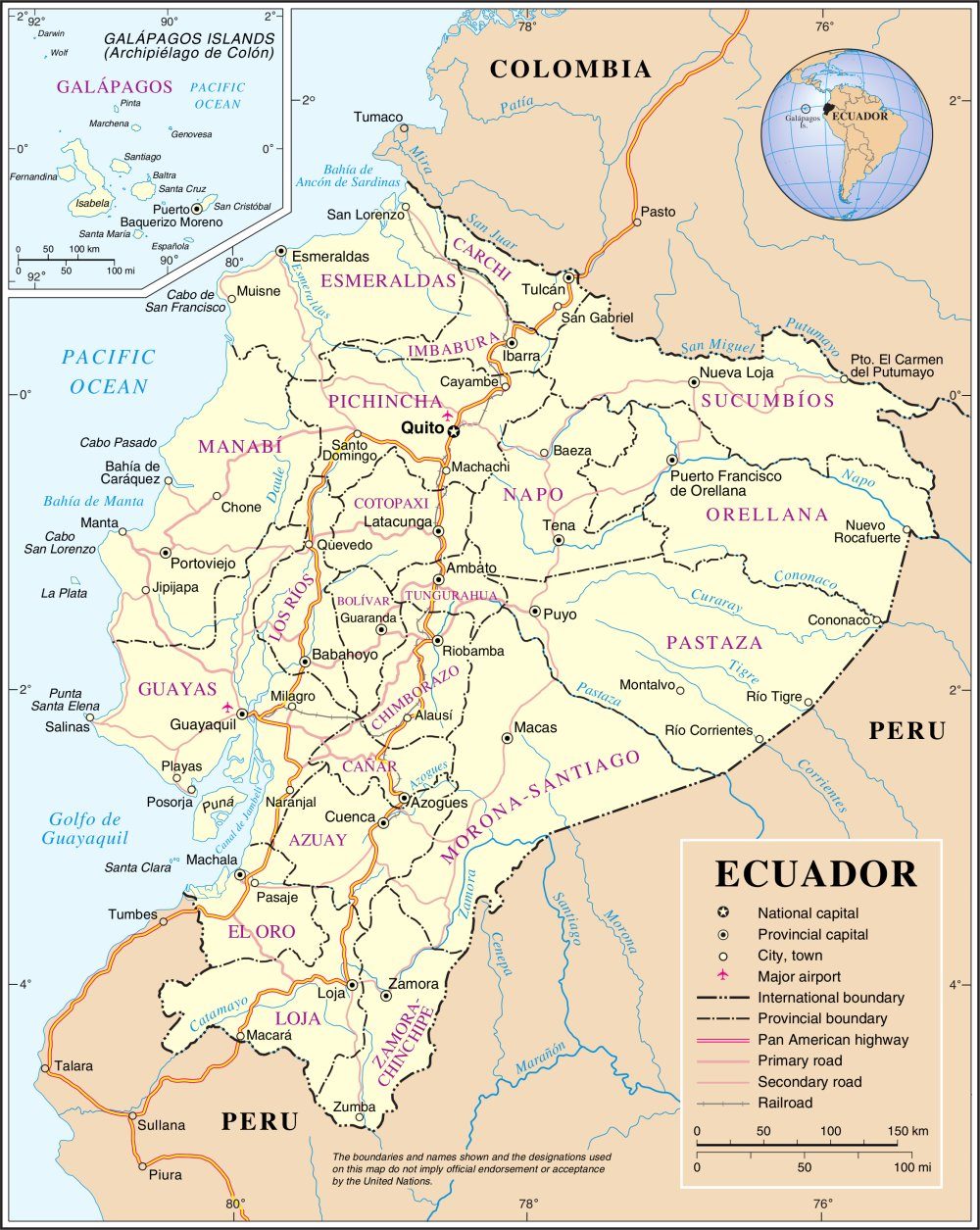 [Update] Bản đồ hành chính đất nước Ecuador (Ecuador Map) phóng to năm 2022 24