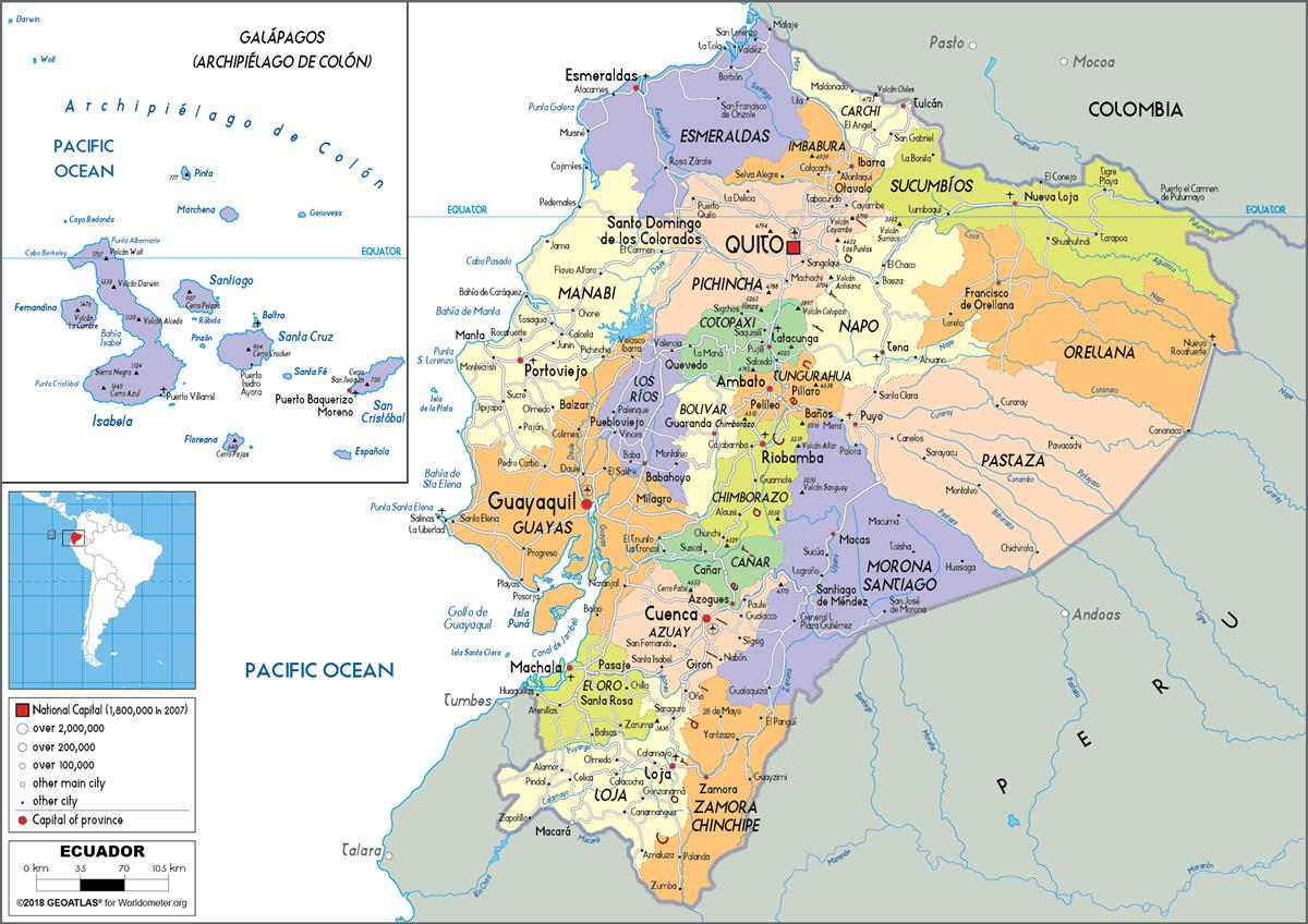 [Update] Bản đồ hành chính đất nước Ecuador (Ecuador Map) phóng to năm 2022 20