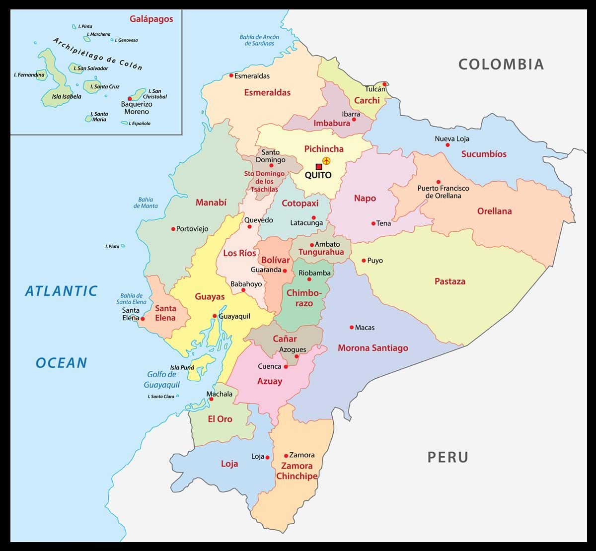 [Update] Bản đồ hành chính đất nước Ecuador (Ecuador Map) phóng to năm 2022 18