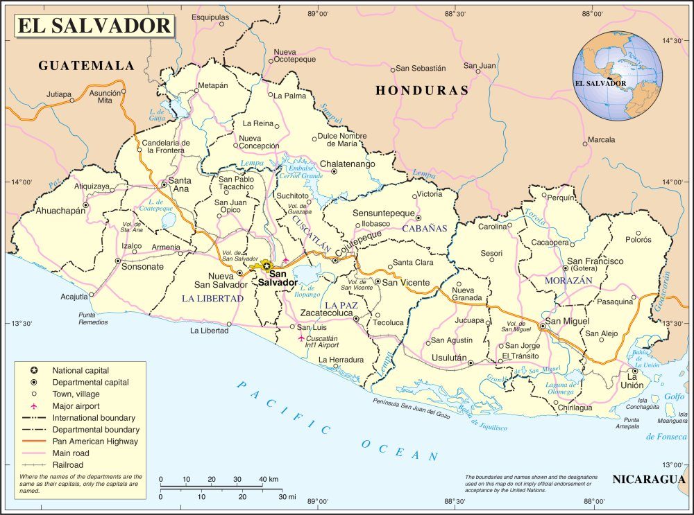 [Update] Bản đồ hành chính đất nước El Salvador (El Salvador Map) phóng to năm 2022 21