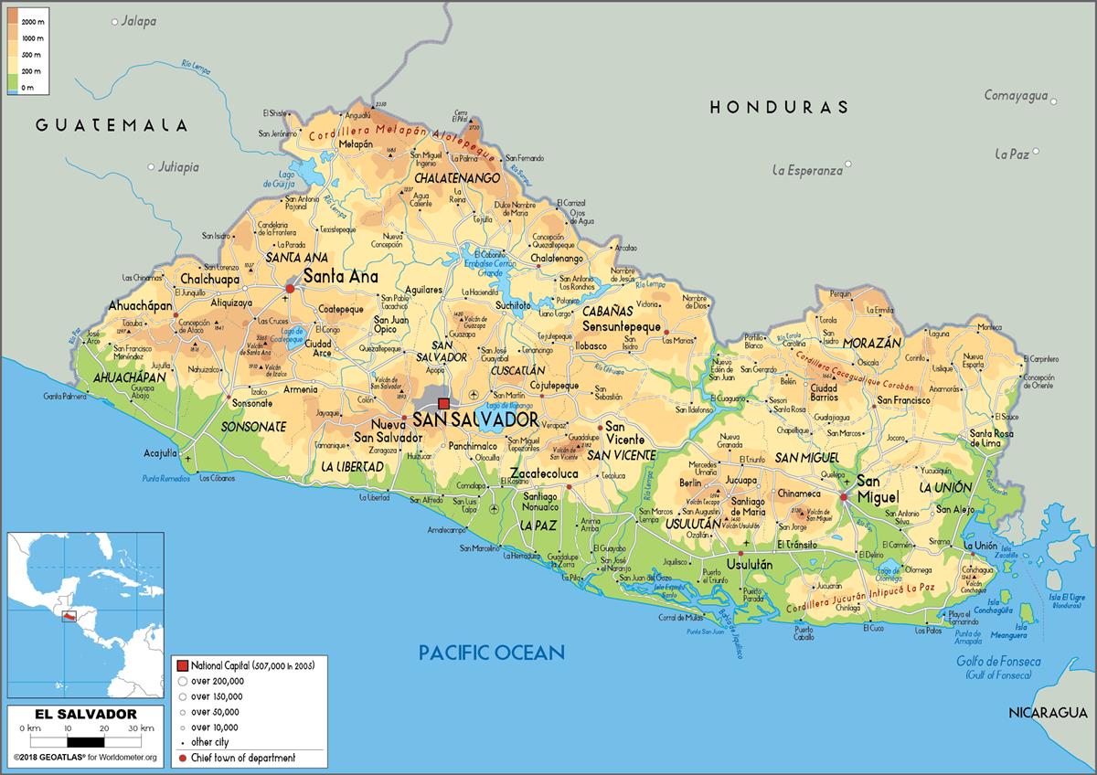 [Update] Bản đồ hành chính đất nước El Salvador (El Salvador Map) phóng to năm 2022 18