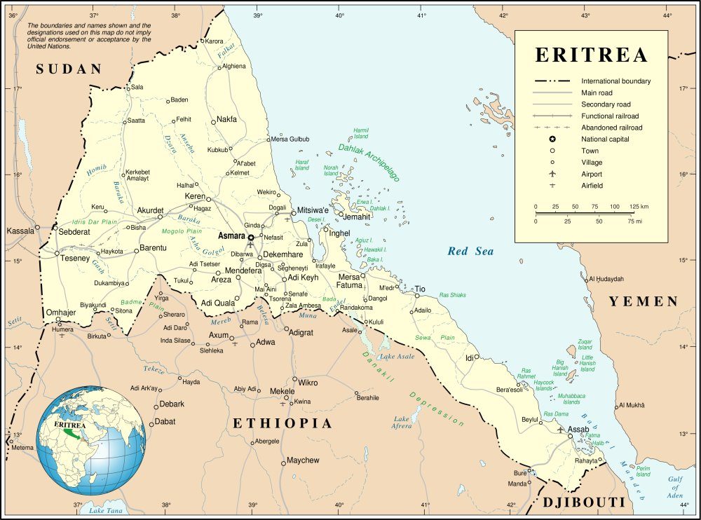 [Update] Bản đồ hành chính đất nước Eritrea (Eritrea Map) phóng to năm 2022 26