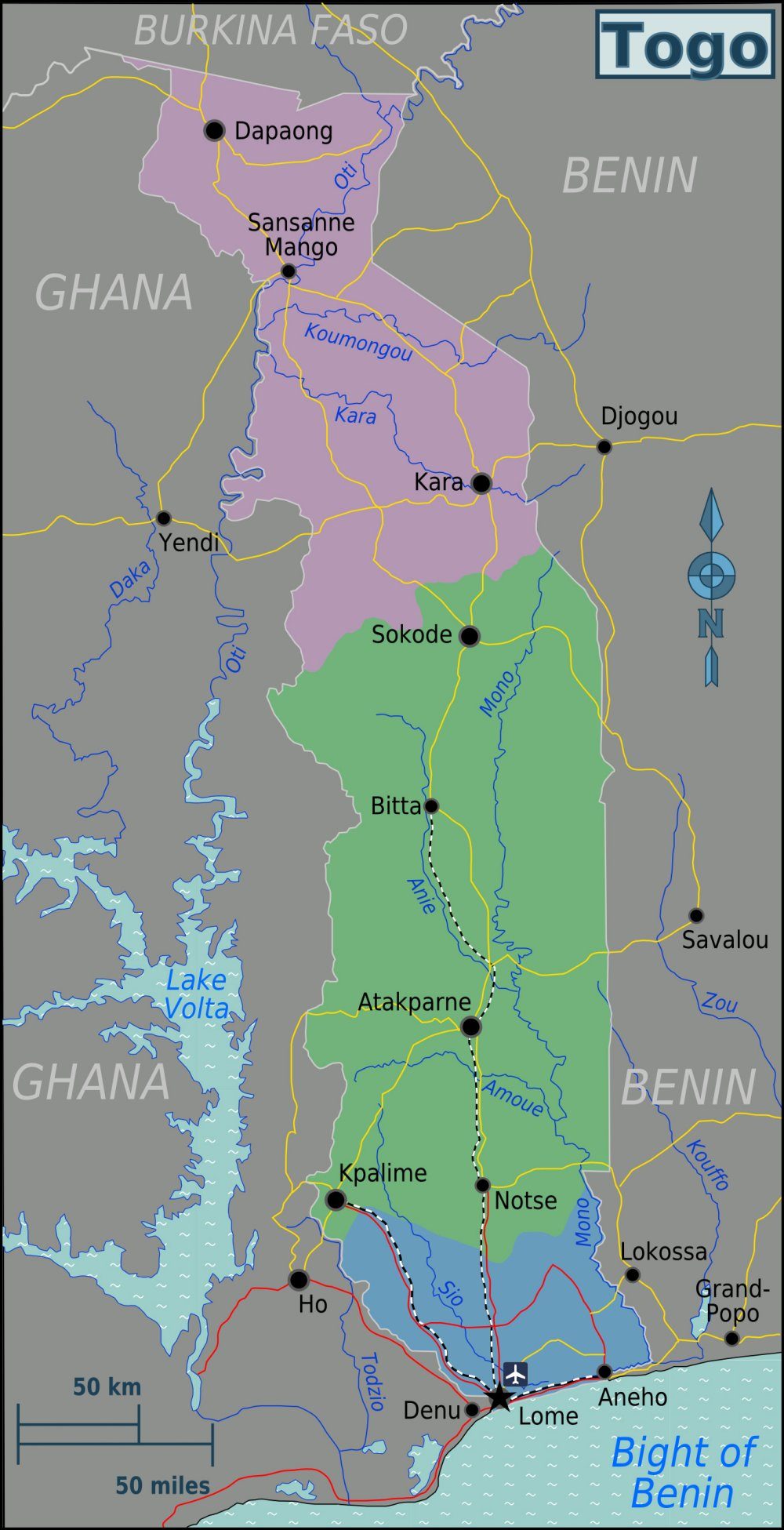 [Update] Bản đồ hành chính đất nước Togo (Togo Map) phóng to năm 2022 19